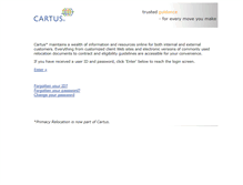 Tablet Screenshot of online2.cartus.com